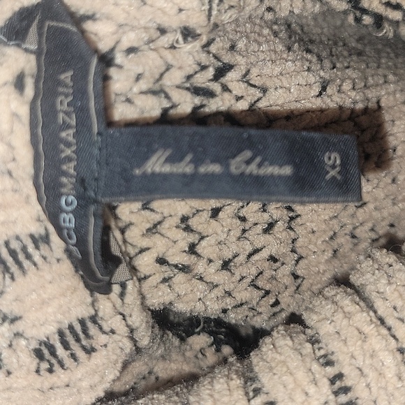 BCBGMAXAZRIA Turtleneck Long Sleeve XS Oversized Long Sleeve Sweater Fall Warm - Picture 5 of 6